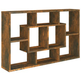 NNEVL Wall Shelf Smoked Oak 85x16x52.5 cm Engineered Wood