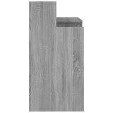 NNEVL Desk with LED Lights Grey Sonoma 97x45x90 cm Engineered Wood
