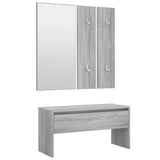 NNEVL Hallway Furniture Set Grey Sonoma Engineered Wood