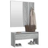 NNEVL Hallway Furniture Set Grey Sonoma Engineered Wood