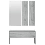 NNEVL Hallway Furniture Set Grey Sonoma Engineered Wood