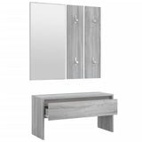 NNEVL Hallway Furniture Set Grey Sonoma Engineered Wood