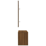 NNEVL Hallway Furniture Set Brown Oak Engineered Wood