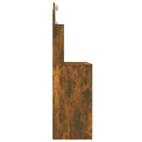 NNEVL Dressing Table with LED Smoked Oak 96x40x142 cm