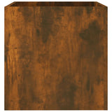 NNEVL Planter Box Smoked Oak 40x40x40 cm Engineered Wood