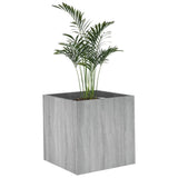 NNEVL Planter Box Grey Sonoma 40x40x40 cm Engineered Wood