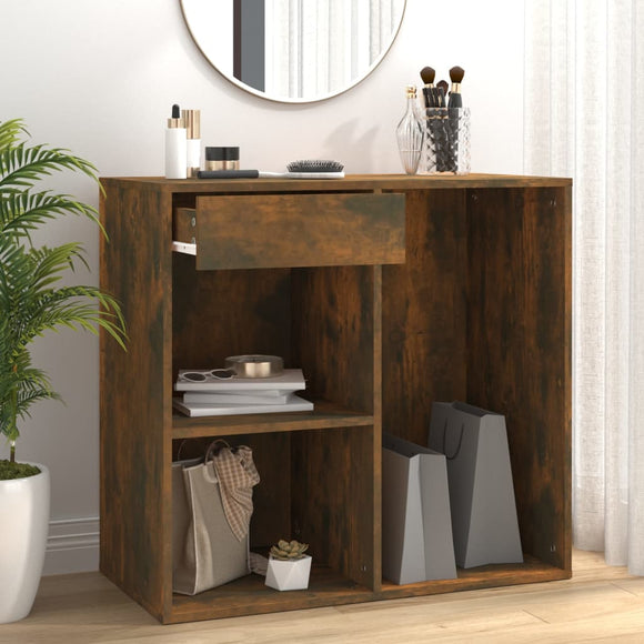 NNEVL Cosmetic Cabinet Smoked Oak 80x40x75 cm Engineered Wood