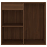 NNEVL Cosmetic Cabinet Brown Oak 80x40x75 cm Engineered Wood