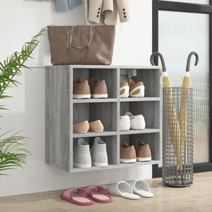 NNEVL Shoe Cabinet Grey Sonoma 52.5x30x50 cm