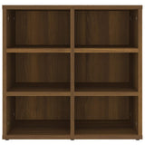 NNEVL Shoe Cabinet Brown Oak 52.5x30x50 cm