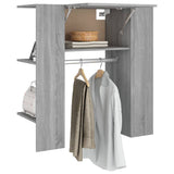 NNEVL Hallway Cabinet Grey Sonoma 97.5x37x99 cm Engineered Wood