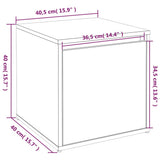 NNEVL Box Drawer Grey Sonoma 40.5x40x40 cm Engineered Wood