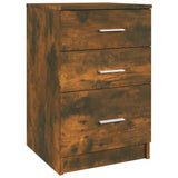 NNEVL Bed Cabinet Smoked Oak 40x40x63 cm Engineered Wood