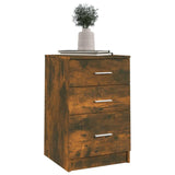 NNEVL Bed Cabinet Smoked Oak 40x40x63 cm Engineered Wood