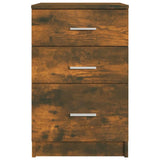 NNEVL Bed Cabinet Smoked Oak 40x40x63 cm Engineered Wood