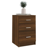 NNEVL Bed Cabinet Brown Oak 40x40x63 cm Engineered Wood