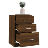 NNEVL Bed Cabinet Brown Oak 40x40x63 cm Engineered Wood