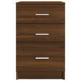 NNEVL Bed Cabinet Brown Oak 40x40x63 cm Engineered Wood