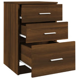 NNEVL Bed Cabinet Brown Oak 40x40x63 cm Engineered Wood