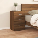 NNEVL Bed Cabinet Brown Oak 40x40x63 cm Engineered Wood