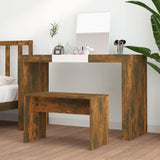 NNEVL Dressing Stool Smoked Oak 70x35x45 cm Engineered Wood