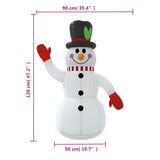 NNEVL Christmas Inflatable Snowman with LEDs 120 cm