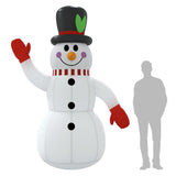 NNEVL Christmas Inflatable Snowman with LEDs 300 cm