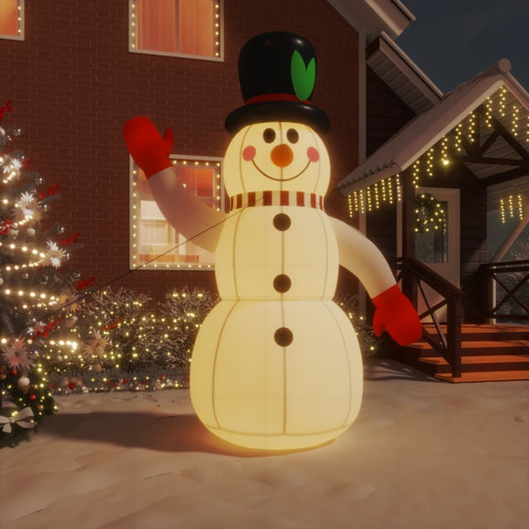 NNEVL Christmas Inflatable Snowman with LEDs 300 cm