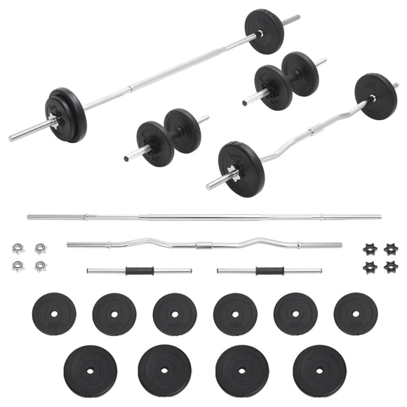 NNEVL Barbell and Dumbbell Set 30 kg