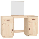 NNEVL Dressing Table Set with a Mirror Solid Wood Pine