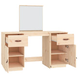 NNEVL Dressing Table Set with a Mirror Solid Wood Pine