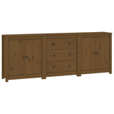 NNEVL Sideboard Honey Brown 210x35x80 cm Solid Wood Pine