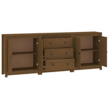 NNEVL Sideboard Honey Brown 210x35x80 cm Solid Wood Pine