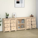 NNEVL Sideboard 230x35x80 cm Solid Wood Pine