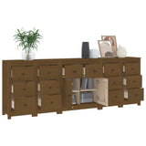 NNEVL Sideboard Honey Brown 230x35x80 cm Solid Wood Pine