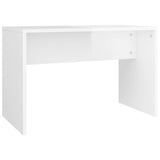 NNEVL Dressing Table Set High Gloss White 74.5x40x141 cm