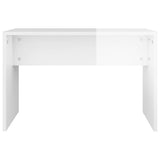 NNEVL Dressing Table Set High Gloss White 96x40x142 cm