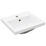 NNEVL Sink Cabinet with Built-in Basin White Engineered Wood