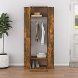NNEVL Hallway Cabinets 2 pcs Smoked Oak Engineered Wood