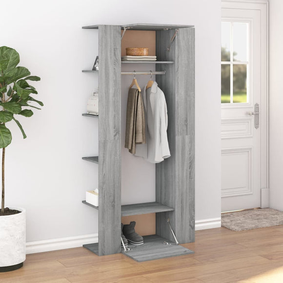 NNEVL Hallway Cabinets 2 pcs Grey Sonoma Engineered Wood