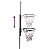 NNEVL Basketball Stand Transparent 280-350 cm Polycarbonate