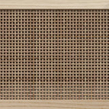 NNEVL TV Cabinet Brown 80x30x40 cm Solid Wood Pine and Natural Rattan
