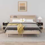 NNEVL Bedside Tables 2pcs Black 42x38x45 cm Engineered Wood