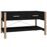 NNEVL Coffee Table Black 82x48x45 cm Engineered Wood