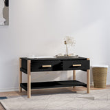 NNEVL Coffee Table Black 82x48x45 cm Engineered Wood