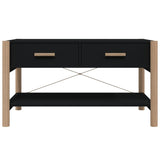 NNEVL Coffee Table Black 82x48x45 cm Engineered Wood