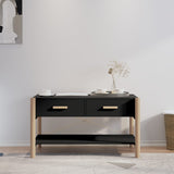 NNEVL Coffee Table Black 82x48x45 cm Engineered Wood