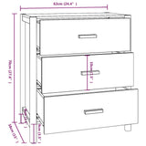 NNEVL Sideboard 62x38x70 cm Engineered Wood