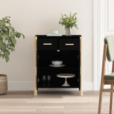 NNEVL Sideboard Black 62x38x75 cm Engineered Wood