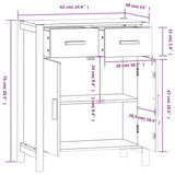 NNEVL Sideboard 62x38x75 cm Engineered Wood